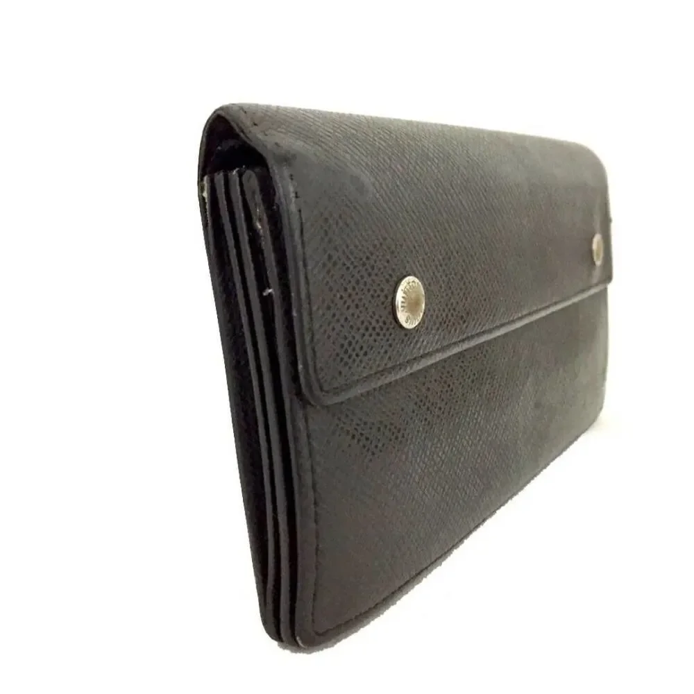 Louis Vuitton Taiga Porte feiulle Accordion Leather Bifold Long Wallet /1A5827